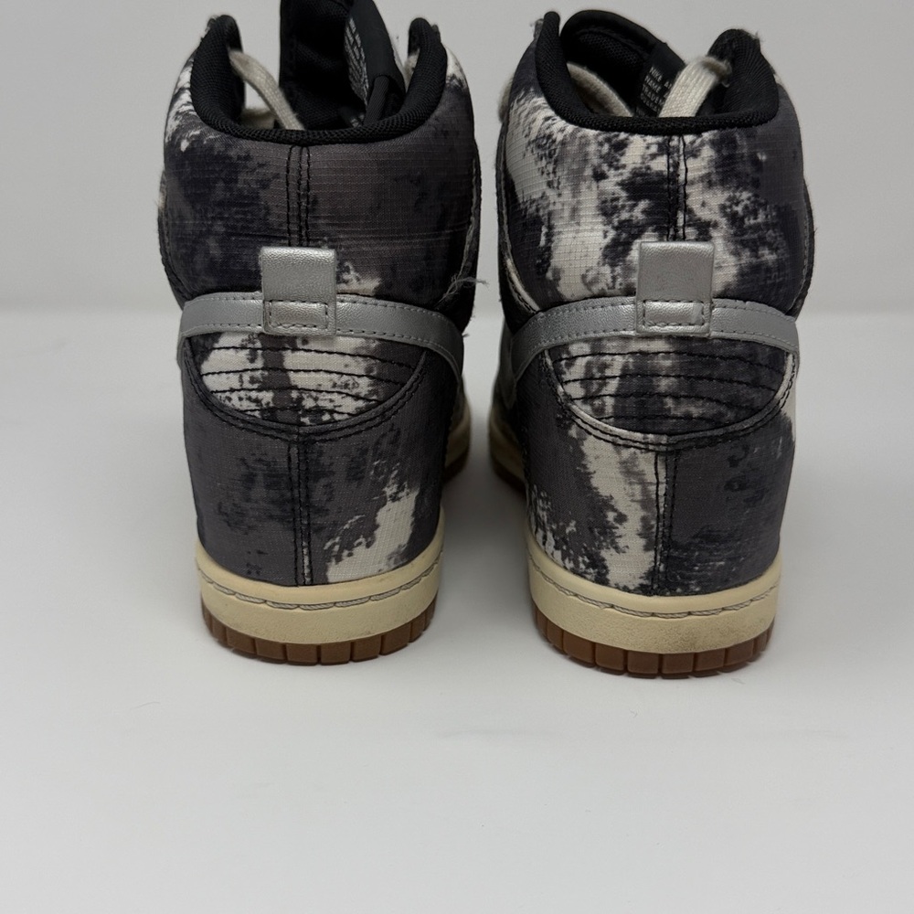 Nike Women's Dunk Sky Hi Hidden Wedge Sneakers - Black/White - 8 - Picture 4 of 8